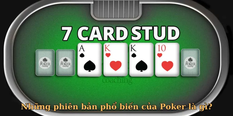 Người chơi sẽ được chia hẳn 7 lá khi chơi 7 Card Stud